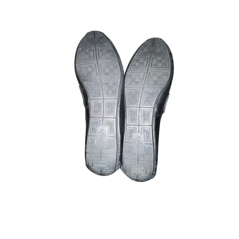 Cole Haan Black Leather Loafers 9.5M Men's w/ wood inserts MSRP‎ $150